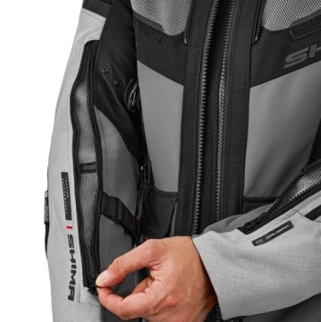 Мотоциклетная туристическая куртка SHIMA TRACKER LIGHT GREY CORDURA С БЕСПЛАТНЫМИ ПОДАРКАМИ
