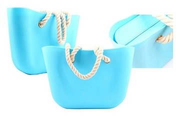 O TORBA GUMOWA TOREBKA HOBO JELLY SHOPPER BAG TGLB