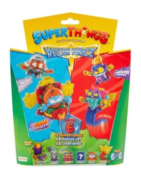 SUPERTHINGS 4 Figurki + 2 Pojazdy RESCUE FORCE s10