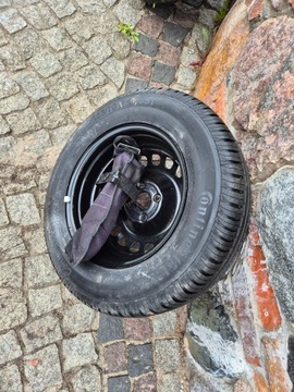KOLO DOJEZDOVÉ REZERVY ZVEDÁK KLÍČ OPEL MERIVA A CORSA 185/70R14 4X100