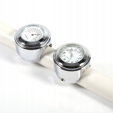 РУЛЬ ДЛЯ МОТОЦИКЛА, ЛЕГКИЕ ЧАСЫ И ТЕРМОМЕТР, УДАРОПРОЧНЫЙ