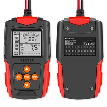 Cyfrowy tester miernik do akumulatorów z LCD 12V 24V 3Ah-200Ah
