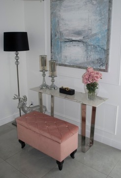 Стеганый пуф-скамья с сундуком Sofia