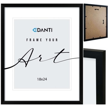 RAMKA NA ZDJĘCIA 18x24 cm Plakaty Rama Na Nóżce Stojąca Dekoracja EDANTI