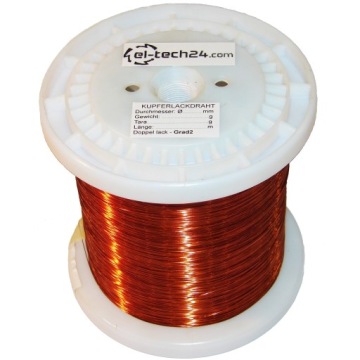 lakovaný měděný drát DN2E 0,40 mm 1 kg 880 m