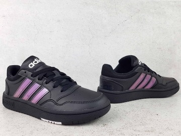 ADIDAS HOOPS 3.0 K GZ9671 BUTY DAMSKIE TRAMPKI CZARNE