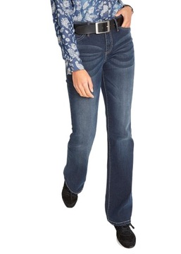Spodnie damskie jeansy bootcut granatowe 36