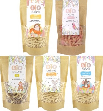 OTOLANDIA ZESTAW CHRUPKI PAŁECZKI MIX 5PAK
