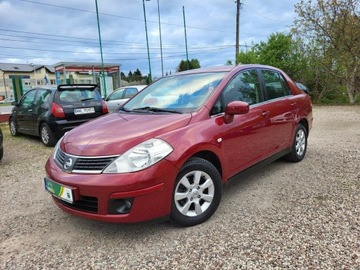 Nissan Tiida Sedan 1.8 i 125KM 2007 Nissan Tiida I rej. 2009/1.8 benz/Salon PL/Serwis