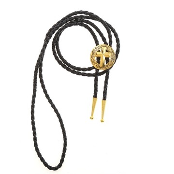 Модный крестовый узор Bolo Tie, аксессуары для мужской и женской одежды