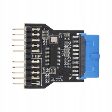 Adapter USB 3.0 19pin do podwójnego adaptera 9Pin