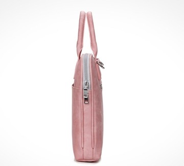 Сумка для ноутбука 15'6 качество розового серого плеча в руке