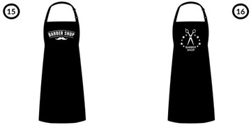 FARTUCH FRYZJERSKI KOSMETYCZNY BARBER LOGO WZORY