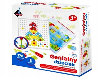 МОЗАИКА С ОТВЕРТКОЙ 178 элементов BRILLIANT KID Design и ВИНТ