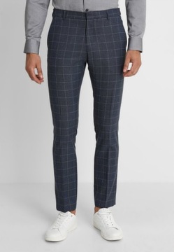 Spodnie eleganckie w kratę Selected Homme 52