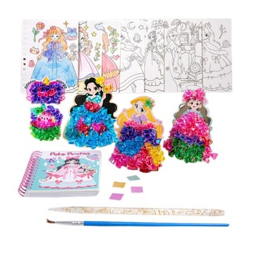 НАБОР ДЛЯ ДЕТЕЙ РАСКРАСКИ POKE ART ПЛАТЬЕ ПРИНЦЕССЫ ИГРУШКА