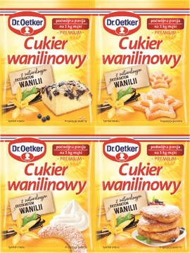 Dr. Oetker Cukier wanilinowy 4 x 16 g