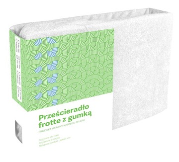 PRZEŚCIERADŁO FROTTE Z GUMKĄ NA MATERAC 90X200 BIAŁE BAWEŁNIANE GRUBE