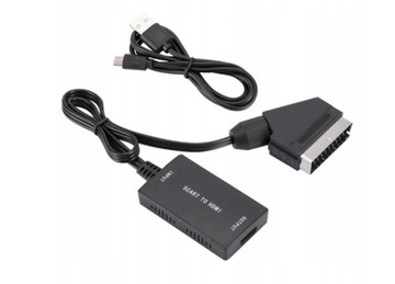ADAPTER KONWERTER SCART TO HDMI AV EURO HD