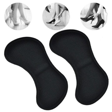 ЗАЖИМЫ ДЛЯ ОБУВИ, ЧЕРНЫЕ, МЯГКИЕ СТЕЛЬКИ, ПРИМЕНЕННЫЕ К ОБУВИ, ЦАРАПИНЫ НА ПЯТКАХ