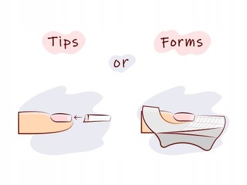 Набор для наращивания ногтей, кончики ногтей, кисть для клея.