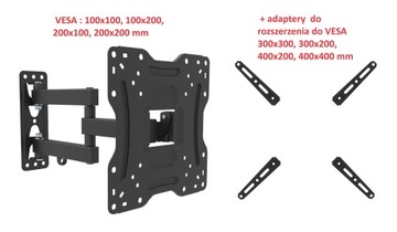 СВЕРХПРОЧНЫЙ кронштейн для ТВ 20–60 дюймов ВРАЩАЮЩАЯСЯ ВЕШАЛКА ДЛЯ ТЕЛЕВИЗОРА Универсальная