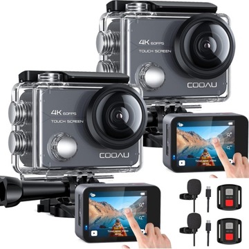 KAMERA SPORTOWA 20MP 4K WIFI AKCESORIA CU-SPC02 x2
