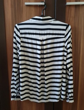 MOHITO koszula damska biało-czarna w paski XS/34