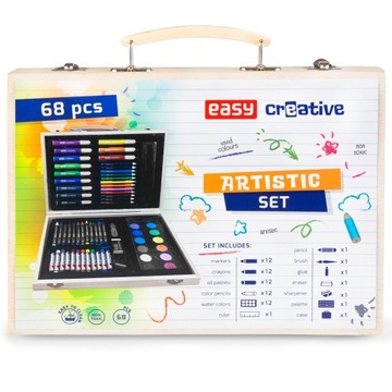 Легкий арт-набор 68 предметов.