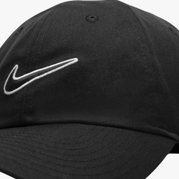 Czapka z Daszkiem Nike Bejsbolówka Męska Damska Czarna Unisex Sportowa