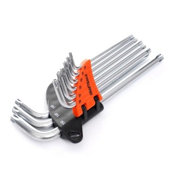 НАБОР ЦВЕТНЫХ TORX IMBUSES 9 EL. КРАФТ&ДЕЛЕ KD11933