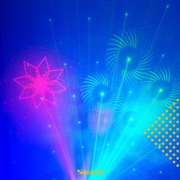 Анимационный лазер RG Gobo, пульт дистанционного управления LED Beamz