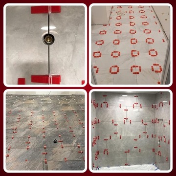 НАБОР ДЛЯ ВЫРАВНИВАНИЯ ПЛИТКИ ЗАЖИМЫ 1 ММ 500 ШТ. + 100 КЛИНЕЙ