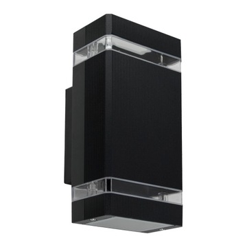 Lampa KINKIET Gu10 LED wewnętrzna IP20 CZARNA