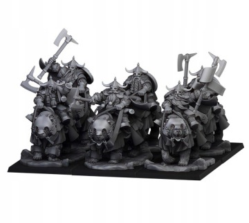 Dwarf Bear Cavalry x5 CMD - Highlands Miniatures