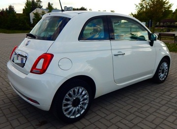 Fiat 500 II Seria 4 1.2 69KM 2017 Fiat 500 1.2 Lounge szklany dach jasny środek ładny zadbany bezwypadkowy, zdjęcie 11