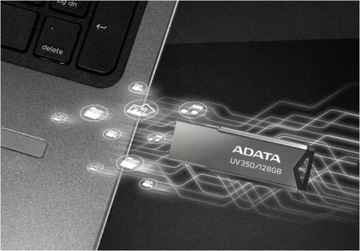 ADATA UV350 64 ГБ USB 3.0 3.2 Gen 1 ФУНКЦИОНАЛЬНЫЙ МИНИ-НАКОПИТЕЛЬ