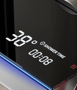Prysznic natynkowy podświetlany Nano Cosmo Inox