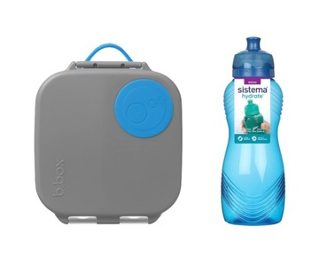 Mini lunchbox B.Box Blue + bidon Wave Sistema