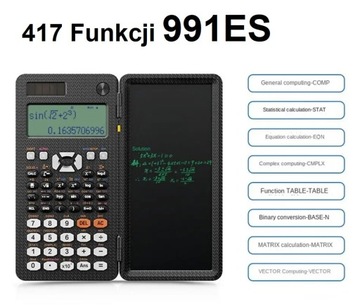 Kalkulator Naukowy 991ES <> 417 Funkcji z notesem elektronicznym