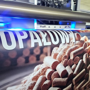 Trwały Baner Reklamowy PELLET OPAŁOWY SPRZEDAM 200x100cm Mocny, Plandeka
