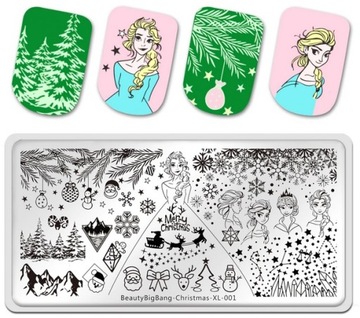 BBB1 blaszka święta zima Elsa Frozen BeautyBigbang