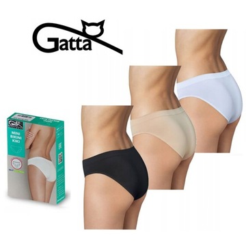 Gatta Majtki Figi bikini KIKI bezszwowe M 3 szt
