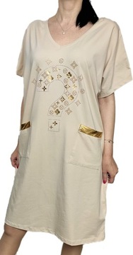 SUKIENKA BAWEŁNIANA DUŻE ROZMIARY OVERSIZE PLUS SIZE (42-46)46 WAWA