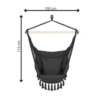 БРАЗИЛЬСКИЙ САДОВЫЙ ГАМАК С ПОДУШКАМИ ПОДВЕСНОЙ СТУЛ-КАЧАЛКА СТУЛ БОХО