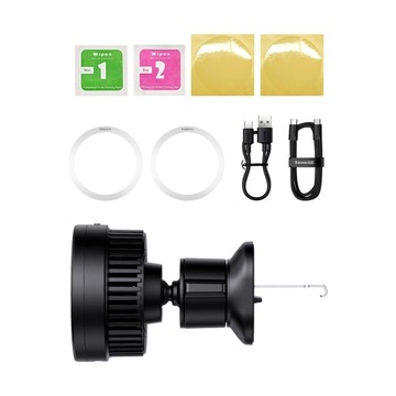 Автомобильный держатель Baseus MagPro Series с индуктивным зарядным устройством для сети мощностью 15 Вт