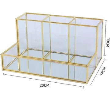 БОЛЬШОЙ КОРОБОК-ОРГАНИЗАТОР ДЛЯ СТЕКЛЯННОЙ КОСМЕТИКИ