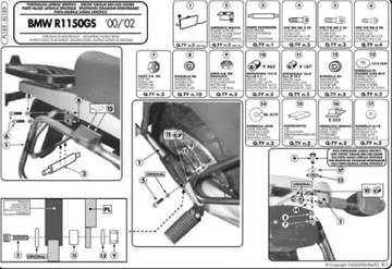 СИСТЕМА БОКОВОГО КОРОБКА KAPPA MONOKEY BMW R 1100GS (94-99), R 1150GS (00-03)