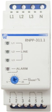 РЕЛЕ НАПРЯЖЕНИЯ 3-ФАЗНОЕ РНПП-311.1