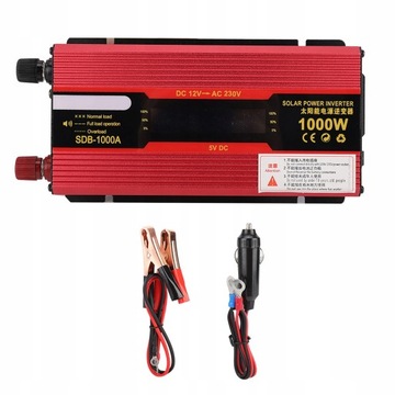 PRZETWORNICA SAMOCHODOWA 12V 230V 1000W SINUS